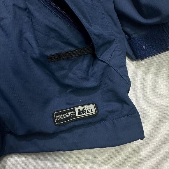 REI Hooded Waterproof Shell Jacket Blue Women’s Medium - Picture 3 of 7